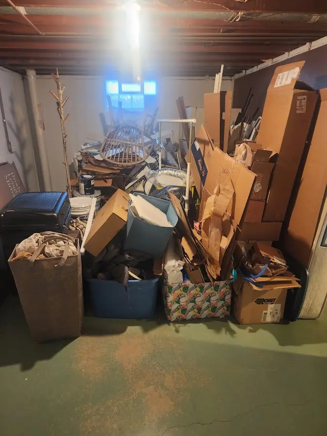 Roll-off dumpster container at job site for Construction Dumpster Rental in Hanceville